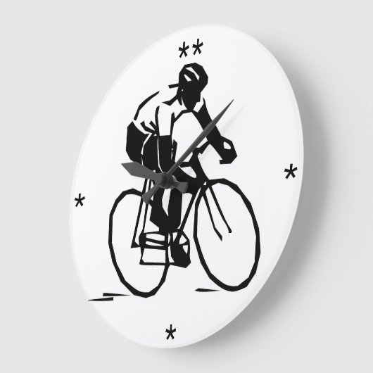 Fahrradfahrer - Individuelle Uhr (Winkel)