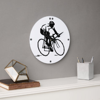 Fahrradfahrer - Individuelle Uhr