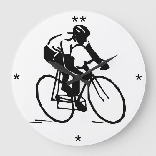 Fahrradfahrer - Individuelle Uhr (Vorderseite)