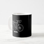 Fahrradfahrer Kaffeetasse (Vorderseite Links)