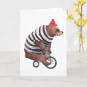 Fahrradfahrer Karte (Gelbe Blume)