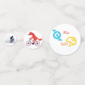 Fahrradfahrer Konfetti (Vorderseiten)