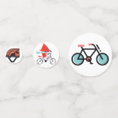 Fahrradfahrer Konfetti (Rückseiten)