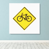 Fahrradfahrer Leinwanddruck (Insitu (Holzboden))