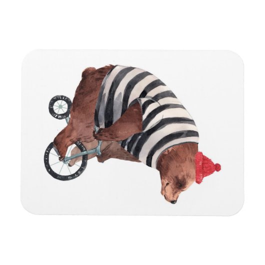 Fahrradfahrer Magnet (Horizontal)