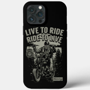 Fahrradfahrer mit Bart zum Leben Case-Mate iPhone Hülle