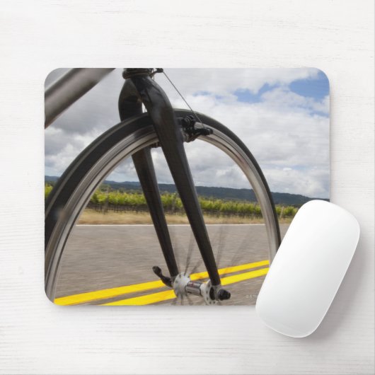 Fahrradfahrer mit hoher Geschwindigkeit, POV Mousepad (Mit Mouse)