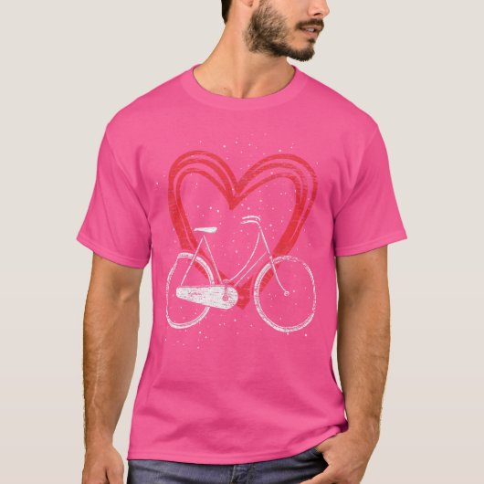 Fahrradfahrer mit Lover Cyclist Bmx Mtb Bicycle T-Shirt (Vorderseite)