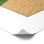 Fahrradfahrer mit verschwommenem Licht Poster (Ecke)