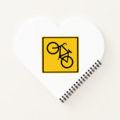 Fahrradfahrer Notizblock (Rückseite)