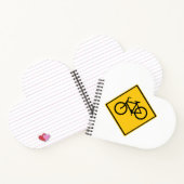 Fahrradfahrer Notizblock (Innenseite)