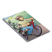 Fahrradfahrer Notizblock (Rechte Seite)