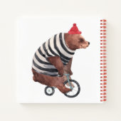 Fahrradfahrer Notizblock (Rückseite)