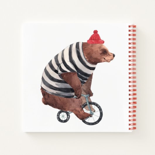 Fahrradfahrer Notizblock (Rückseite)