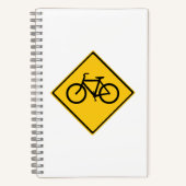 Fahrradfahrer Notizblock (Vorderseite)