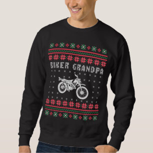 Fahrradfahrer Opa Motorrad Ugly Christmas Sweater Sweatshirt