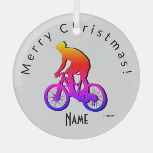 Fahrradfahrer-Ornament Ornament Aus Glas