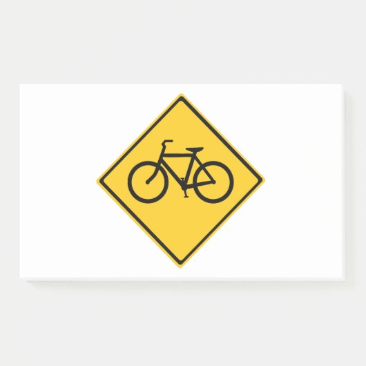 Fahrradfahrer Post-it Klebezettel (Vorderseite)