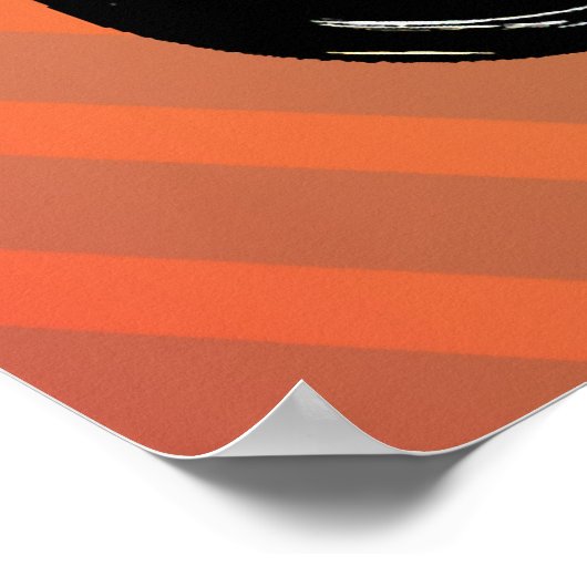 Fahrradfahrer Poster (Ecke)