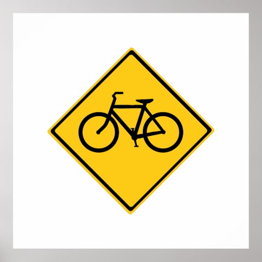 Fahrradfahrer Poster (Vorne)