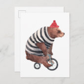 Fahrradfahrer Postkarte (Vorne/Hinten)