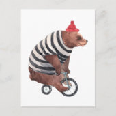 Fahrradfahrer Postkarte (Vorderseite)