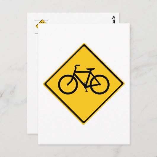 Fahrradfahrer Postkarte (Vorne/Hinten)