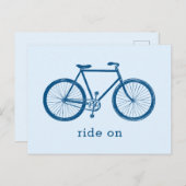 Fahrradfahrer Postkarte (Vorne/Hinten)