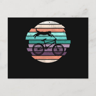 Fahrradfahrer Postkarte