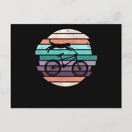 Fahrradfahrer Postkarte (Vorderseite)