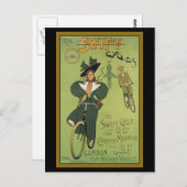 Fahrradfahrer Postkarte (Vorne/Hinten)