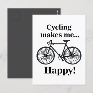 Fahrradfahrer Postkarte