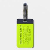 Fahrradfahrer radeln grafisch helle Gepäckmarke Gepäckanhänger (Rückseite vertikal)