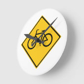 Fahrradfahrer Runde Wanduhr (Winkel)