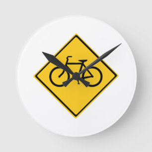 Fahrradfahrer Runde Wanduhr