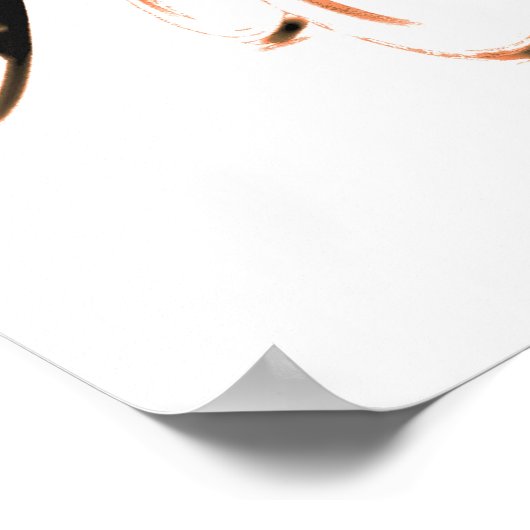 Fahrradfahrer - Schattenspenden - Tones -2 Poster (Ecke)