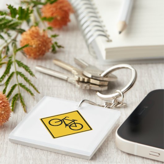 Fahrradfahrer Schlüsselanhänger (Vorderseite rechts)