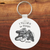 Fahrradfahrer Schlüsselanhänger (Vorderseite)