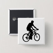 Fahrradfahrer-Silhouette Button (Vorne & Hinten)