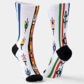 Fahrradfahrer Socken (Gewinkelt)