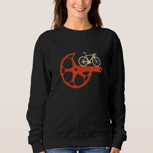 Fahrradfahrer Sweatshirt (Vorderseite)