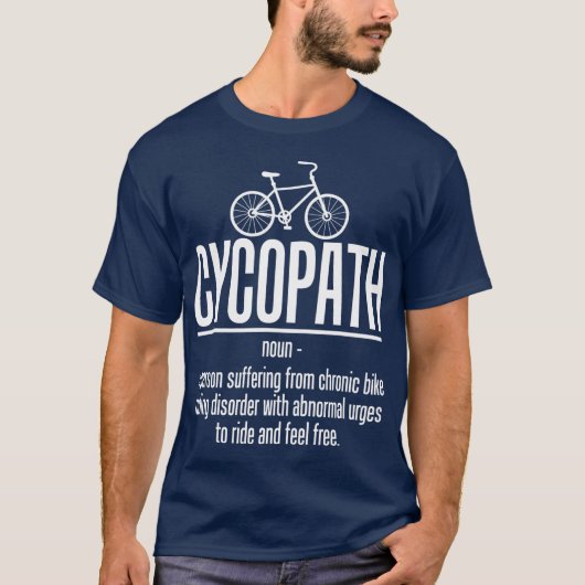 Fahrradfahrer T-Shirt (Vorderseite)