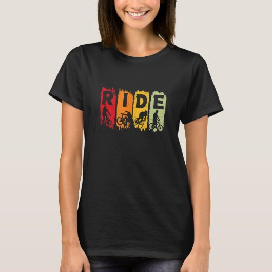 Fahrradfahrer T-Shirt (Vorderseite)