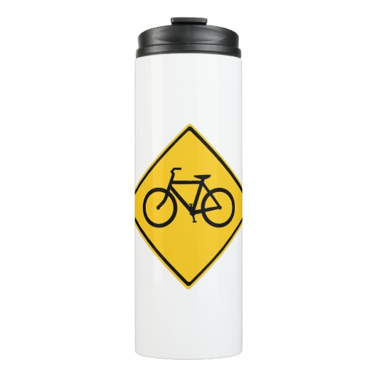 Fahrradfahrer Thermosbecher (Vorderseite)