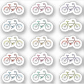 Fahrradfahrer Tracker Planer Aufkleber (Vorderseite)