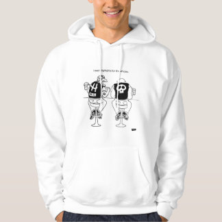 Fahrradfahrer-Typ in Bar Hoodie