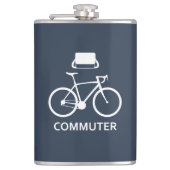 Fahrradfahrerflasche Flachmann (Vorderseite)