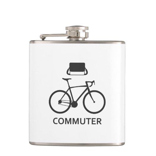 Fahrradfahrerflasche Flachmann (Vorderseite)