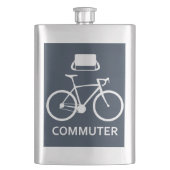 Fahrradfahrerflasche Flachmann (Vorderseite)