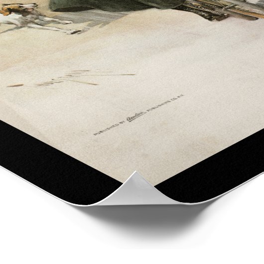 Fahrradfahrerin 1897 poster (Ecke)